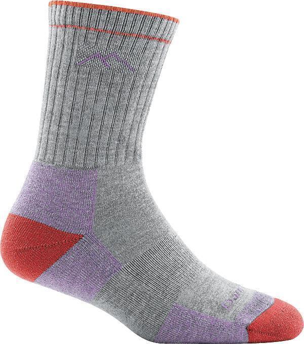 Hiker Coolmax Micro Crew Midweight Cushion Socks - Womens - Light Gray 1