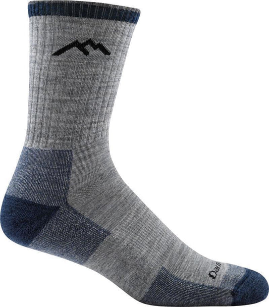 Hiker Micro Crew Midweight Cushion Socks - Mens - Light Gray 1