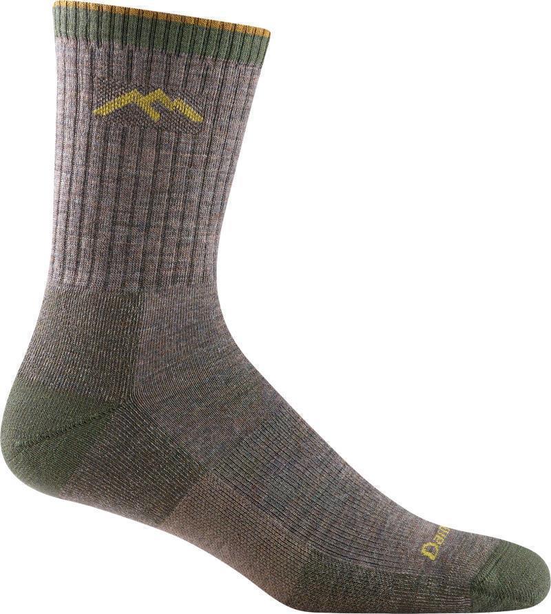 Hiker Micro Crew Midweight Cushion Socks - Mens - Taupe 1