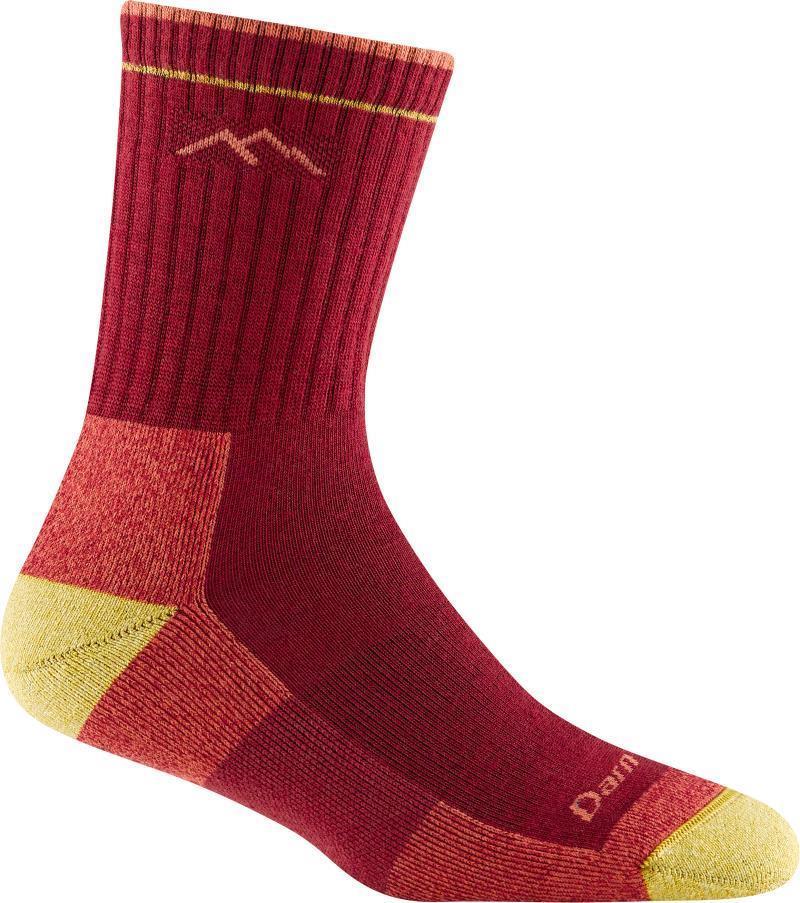 Hiker Micro Crew Midweight Cushion Socks - Womens - Cranberry 1
