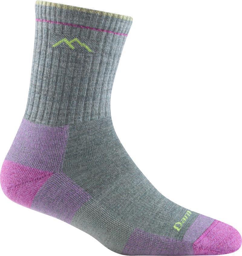Hiker Micro Crew Midweight Cushion Socks - Womens - Seafoam 1