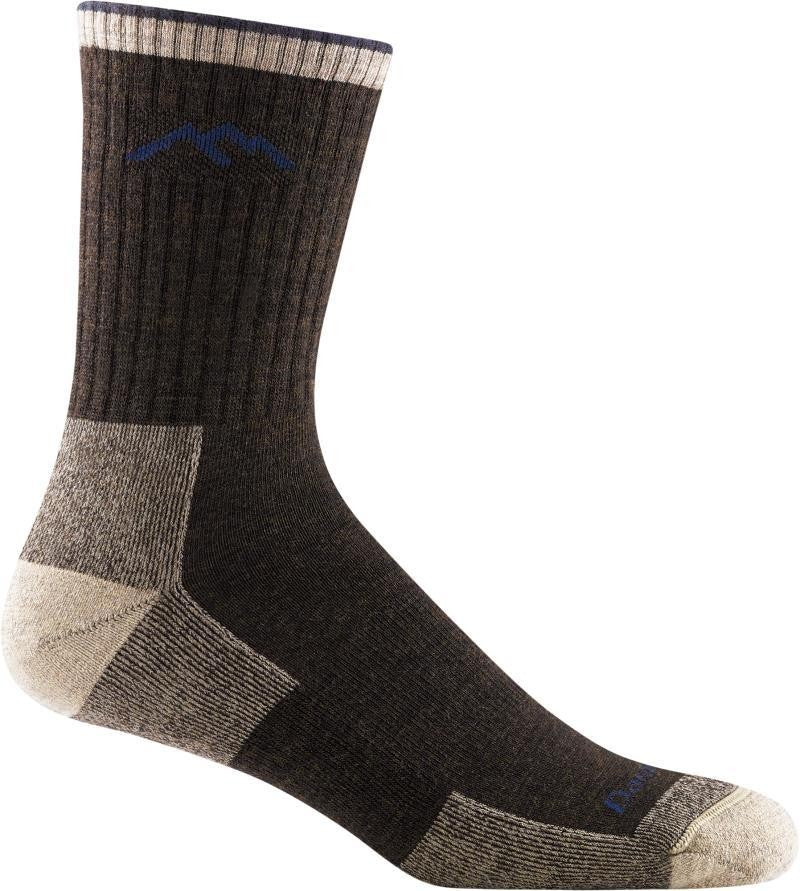Hiker Micro Crew Midweight w/ Cushion Socks - Mens - chocolate 1