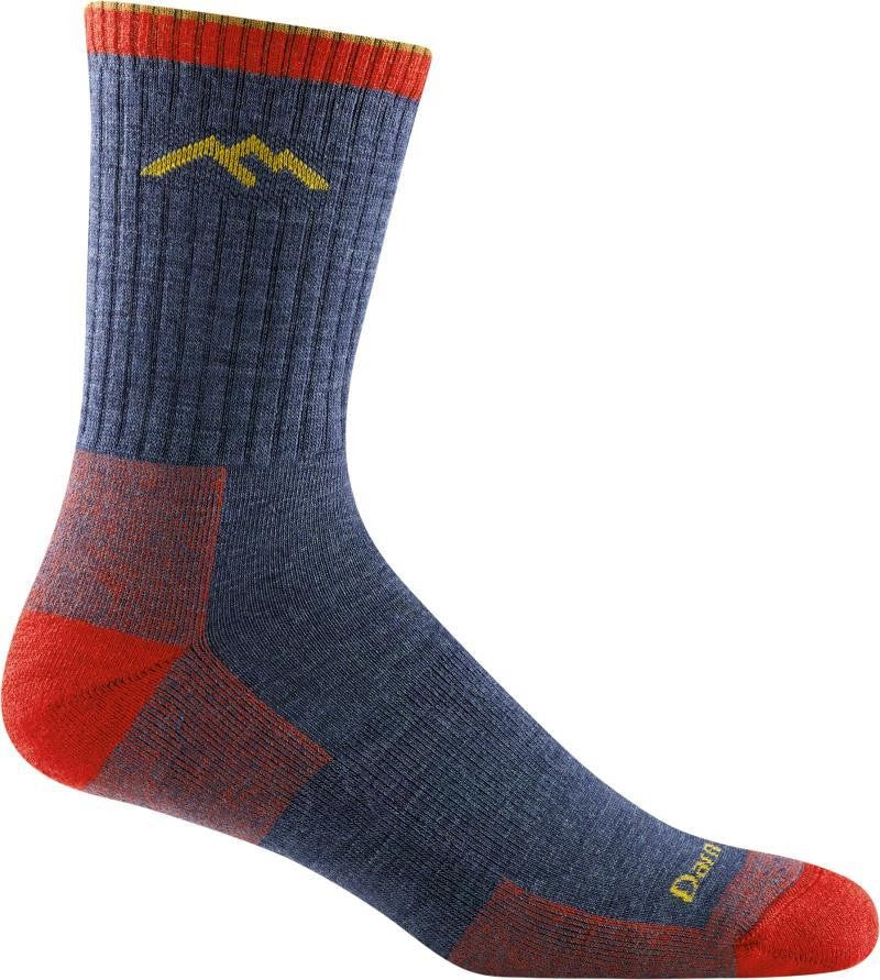 Hiker Micro Crew Midweight w/ Cushion Socks - Mens - denim 1
