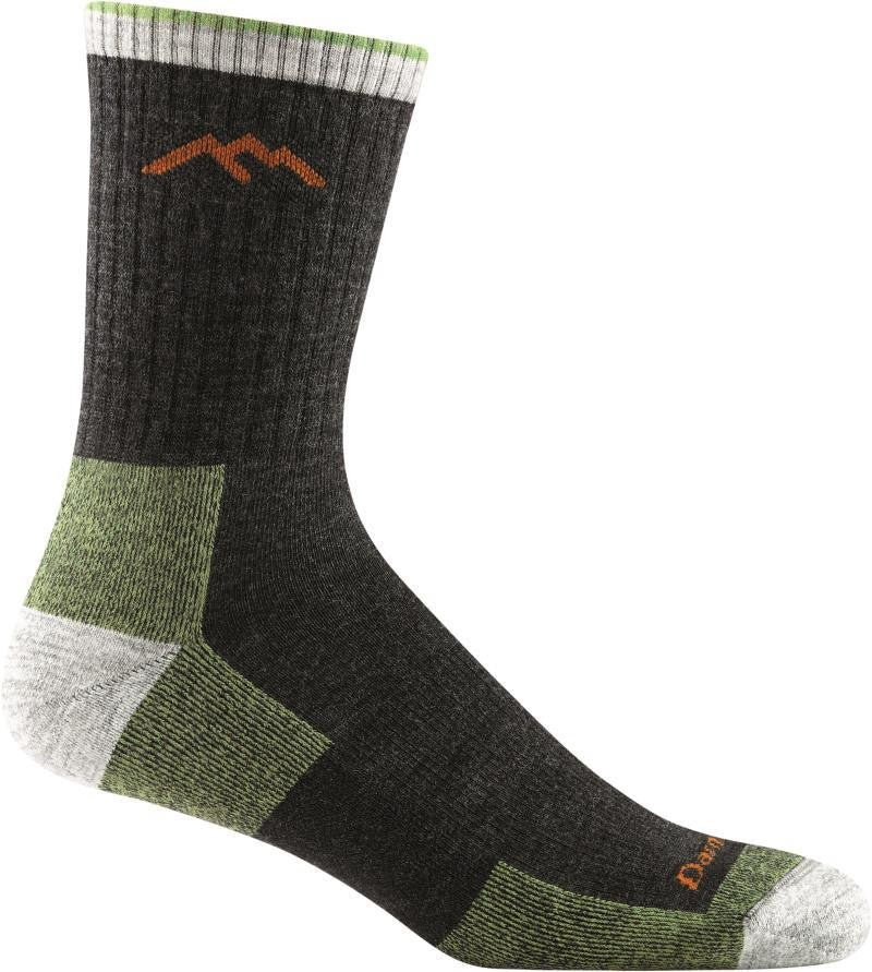 Hiker Micro Crew Midweight w/ Cushion Socks - Mens - lime 1