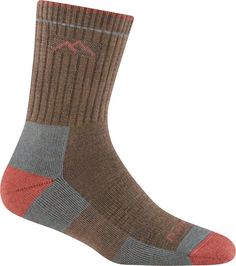 Hiker Micro Crew Midweight w/ Cushion Socks - Womens - bark 1
