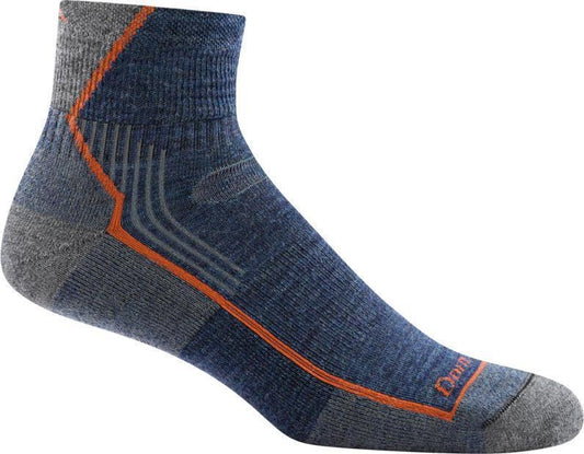 Hiker Quarter Midweight Cushion Socks - Mens - Denim 1