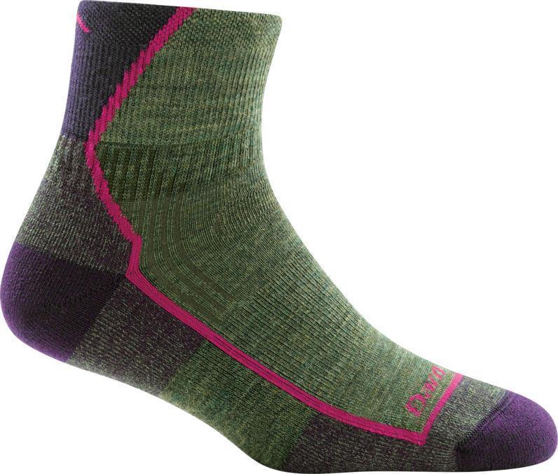 Hiker Quarter Midweight Cushion Socks - Womens - Moss Heather 1