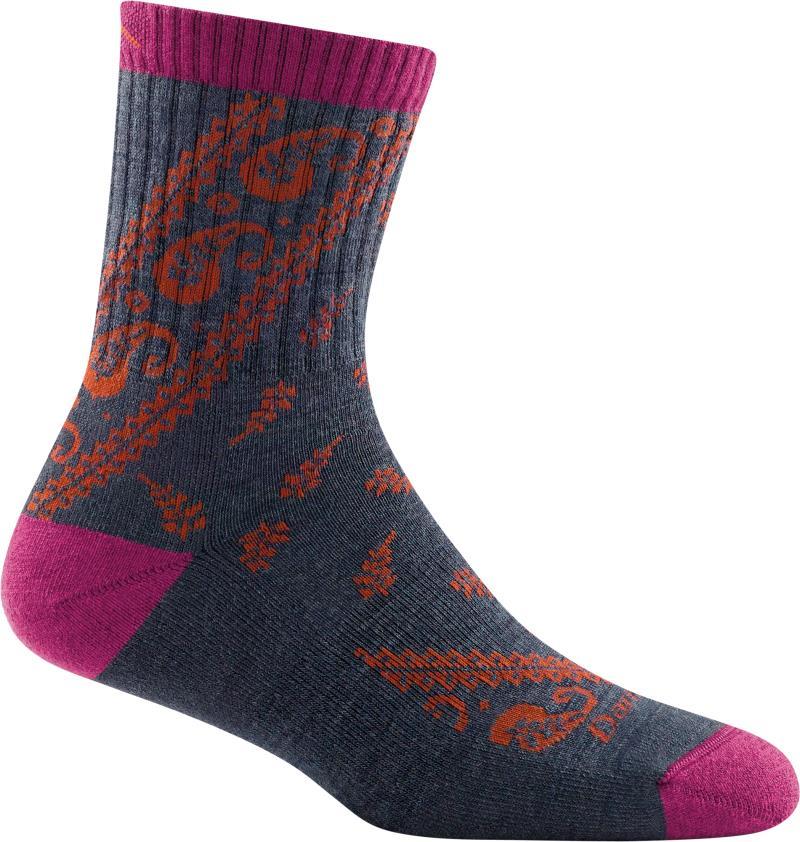 Janis Micro Crew Midweight Cushion Socks - Womens - denim 1