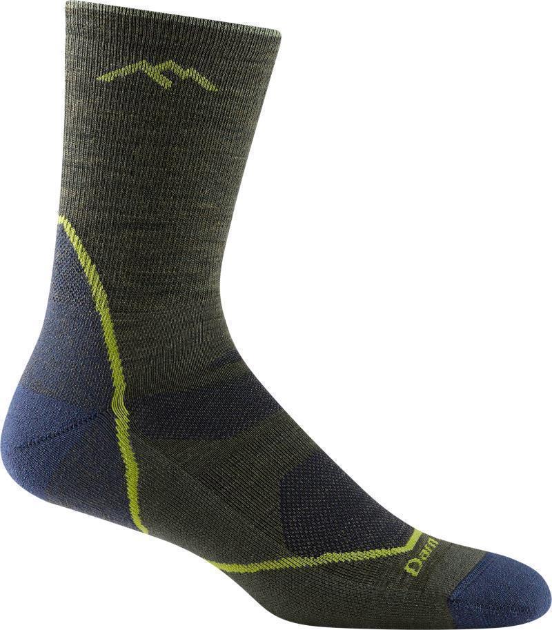 Light Hiker Micro Crew Lightweight Cushion Socks - Mens - Forest 1