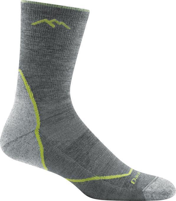 Light Hiker Micro Crew Lightweight Cushion Socks - Mens - Gray 1
