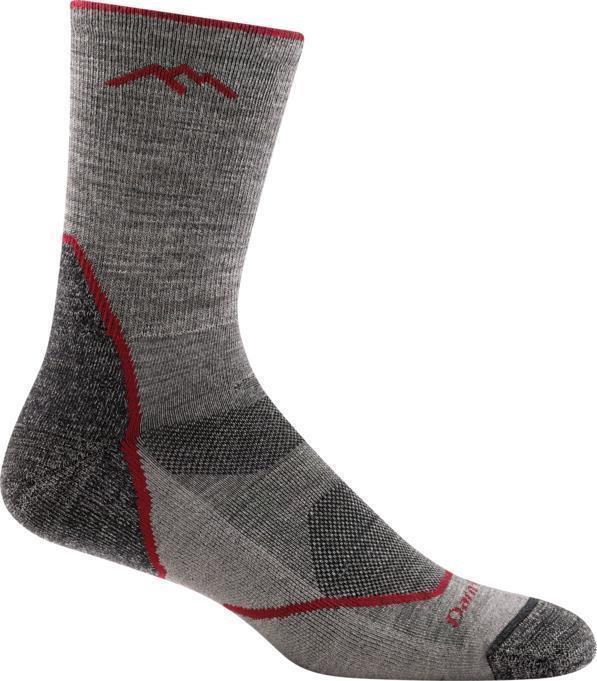 Light Hiker Micro Crew Lightweight Cushion Socks - Mens - Taupe 1