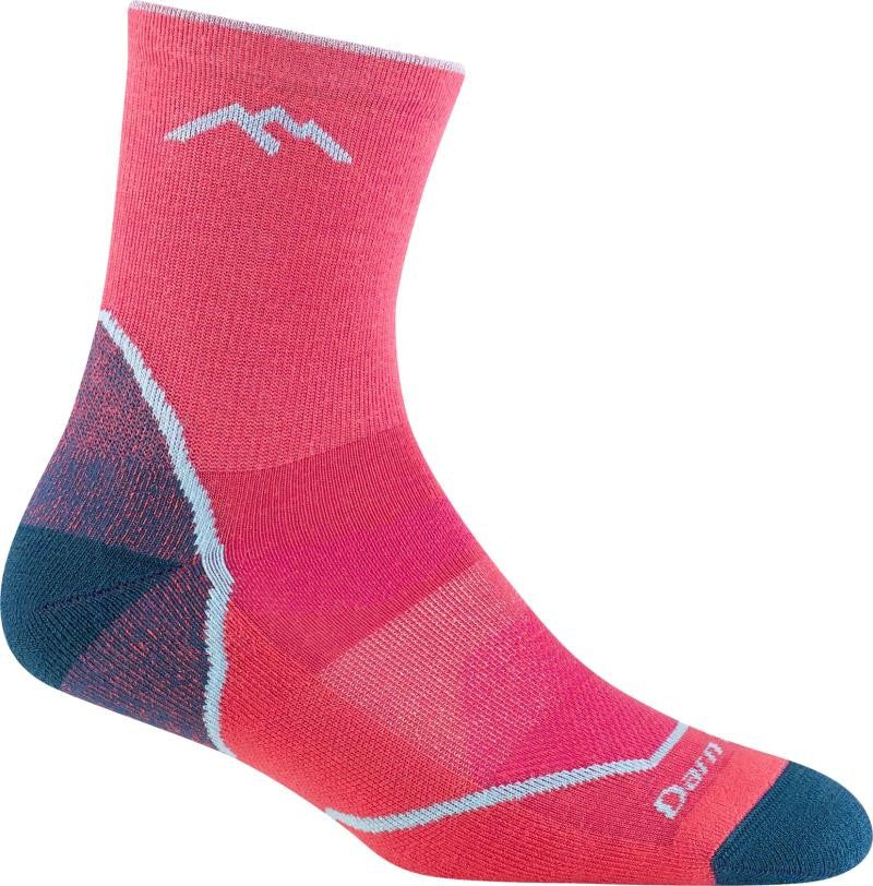Light Hiker Micro Crew Lightweight w/ Cushion Socks - Junior - raspberry 1