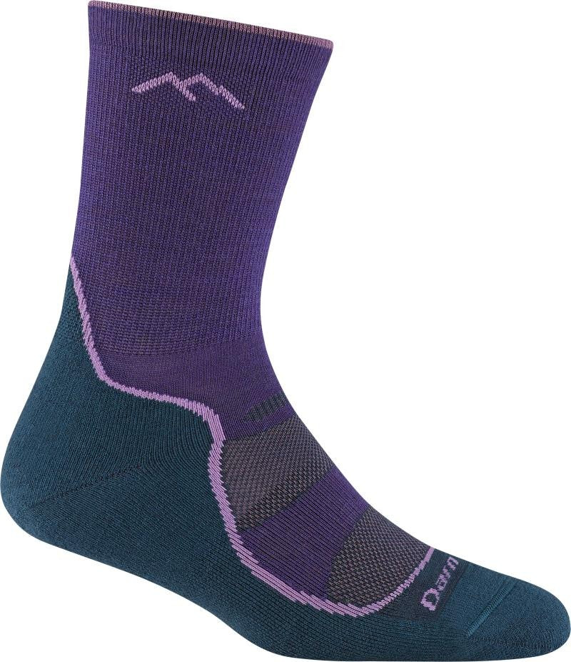Light Hiker Micro Crew Lightweight w/ Cushion Socks - Womens - grape 1