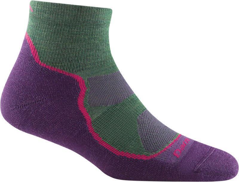 Light Hiker Quarter Lightweight Cushion Socks - Womens - Moss 1
