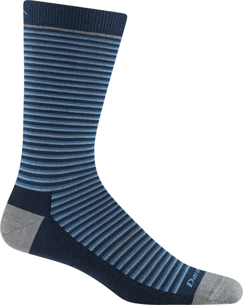 Microstripe Crew Lightweight Socks - Mens - eclipse 1