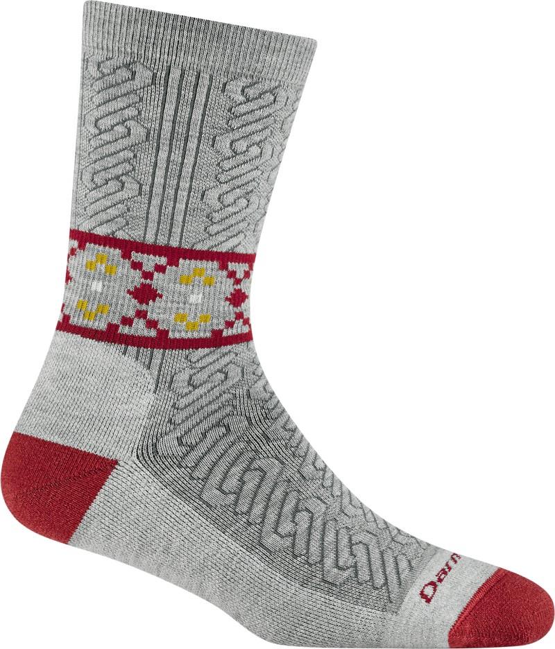 Nordic Twist Crew Lightweight w/ Cushion Socks - Womens - ash 1
