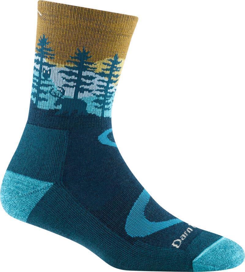 Northwoods Micro Crew Midweight Cushion Socks - Womens - Dark Teal 1