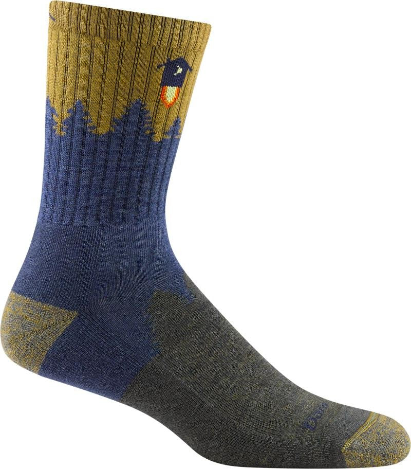 Number 2 Micro Crew Midweight w/ Cushion Socks - Unisex - denim 1