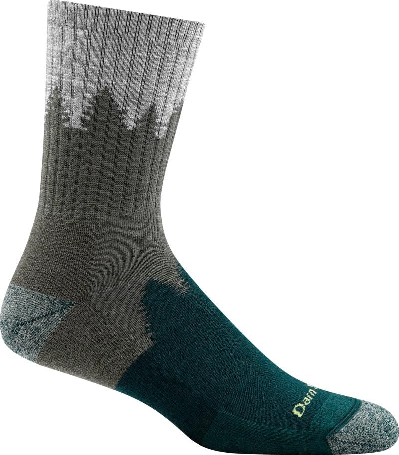 Number 2 Micro Crew Midweight w/ Cushion Socks - Unisex - green 1