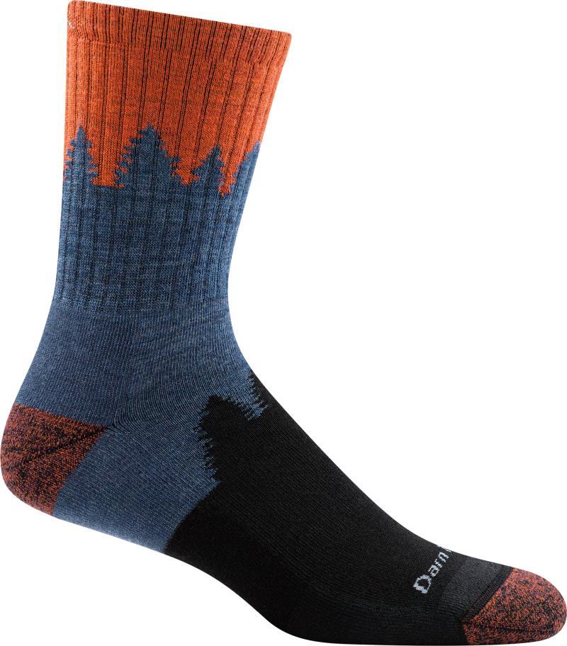Number 2 Micro Crew Midweight w/ Cushion Socks - Unisex - lava 1
