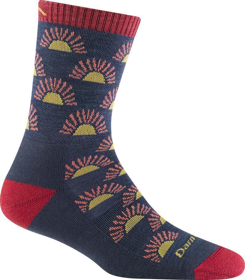 Ray Day Micro Crew Lightweight Cushion Socks - Womens - denim 1