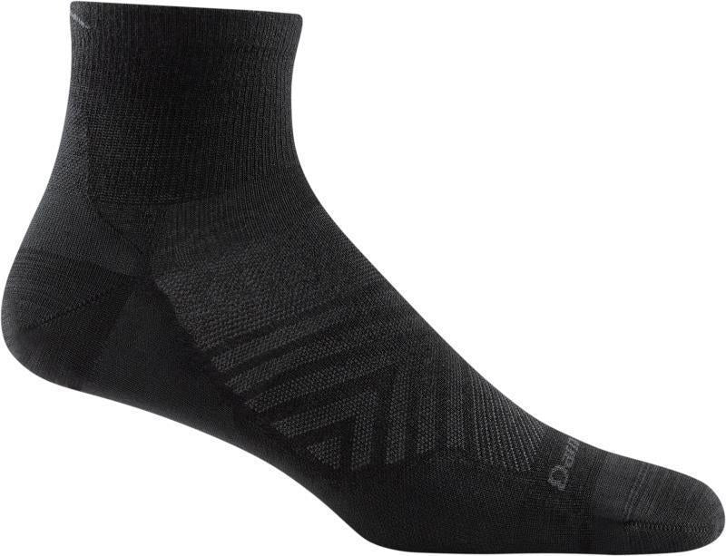 Run 1/4 Ultralight Socks - Mens - Black 1