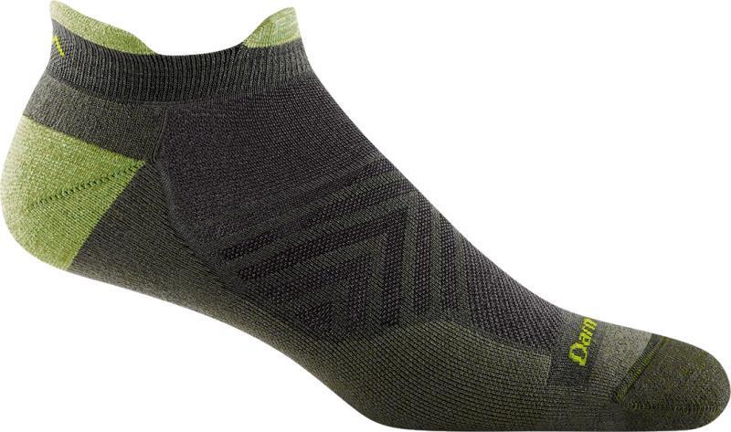 Run No Show Tab Ultralight Cushion Socks - Mens - Fatigue 1