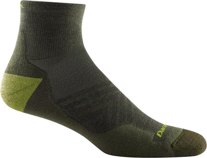 Run Quarter Ultralight Cushion Socks - Mens - Fatigue 1