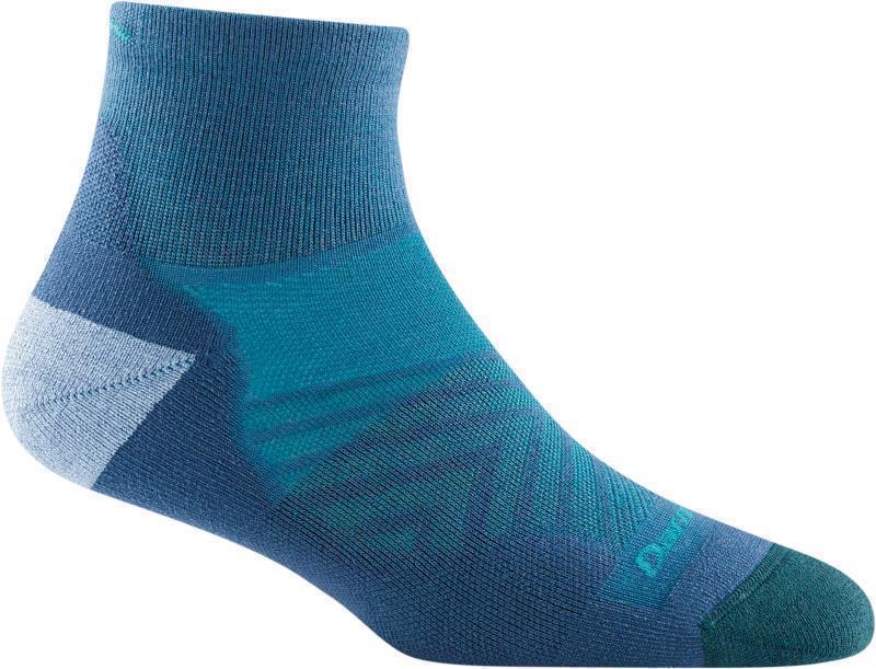 Run Quarter Ultralight Cushion Socks - Womens - Baltic 1