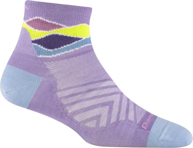Run Quarter Ultralight No Cushion Socks - Womens - lavender 1