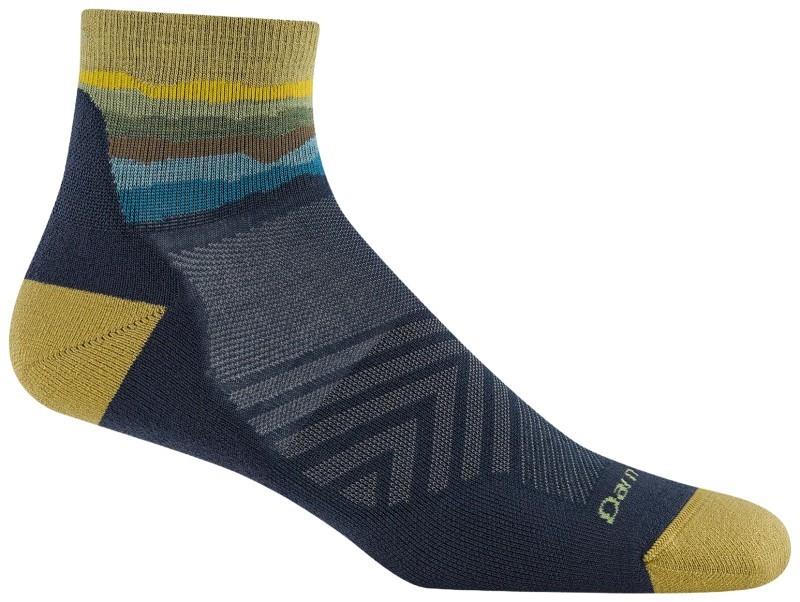 Run Quarter Ultralight w/ Cushion Socks - Mens - skyracer blue 1