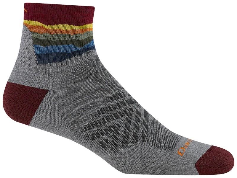 Run Quarter Ultralight w/ Cushion Socks - Mens - skyracer gray 1