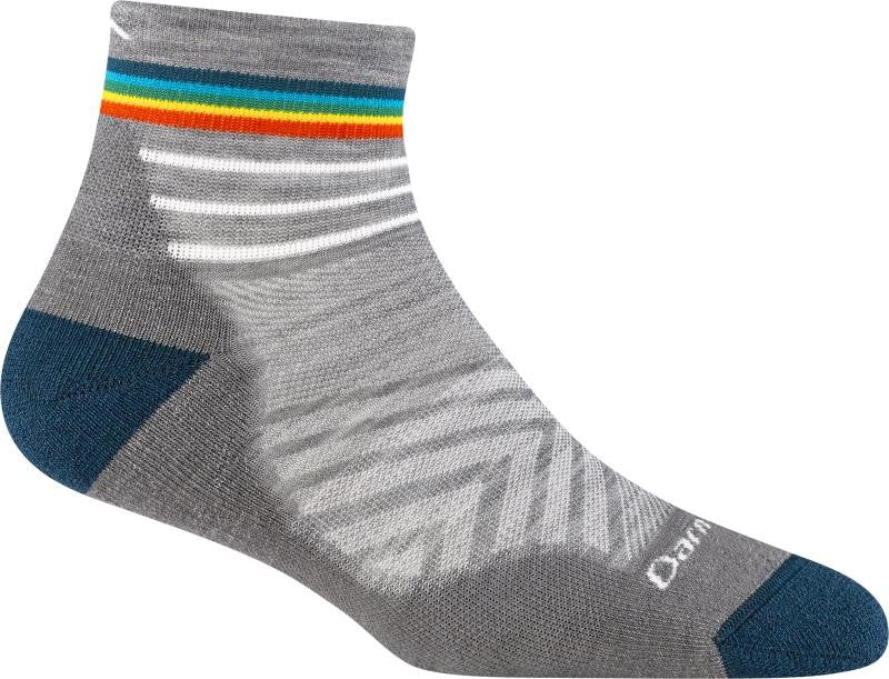 Run Quarter Ultralight w/ Cushion Socks - Womens - gray 1