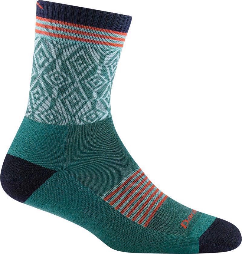 Sobo Micro Crew Lightweight Cushion Socks - Womens - Teal 1