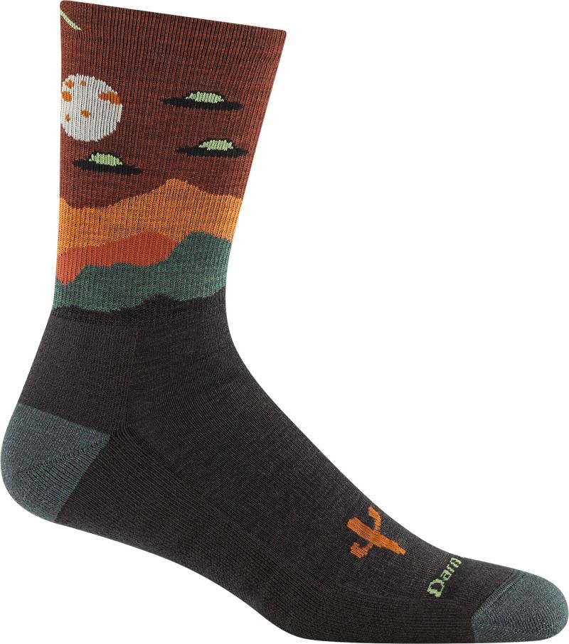 Spaced Out Micro Crew Lightweight w/ Cushion Socks - Mens - walnut 1