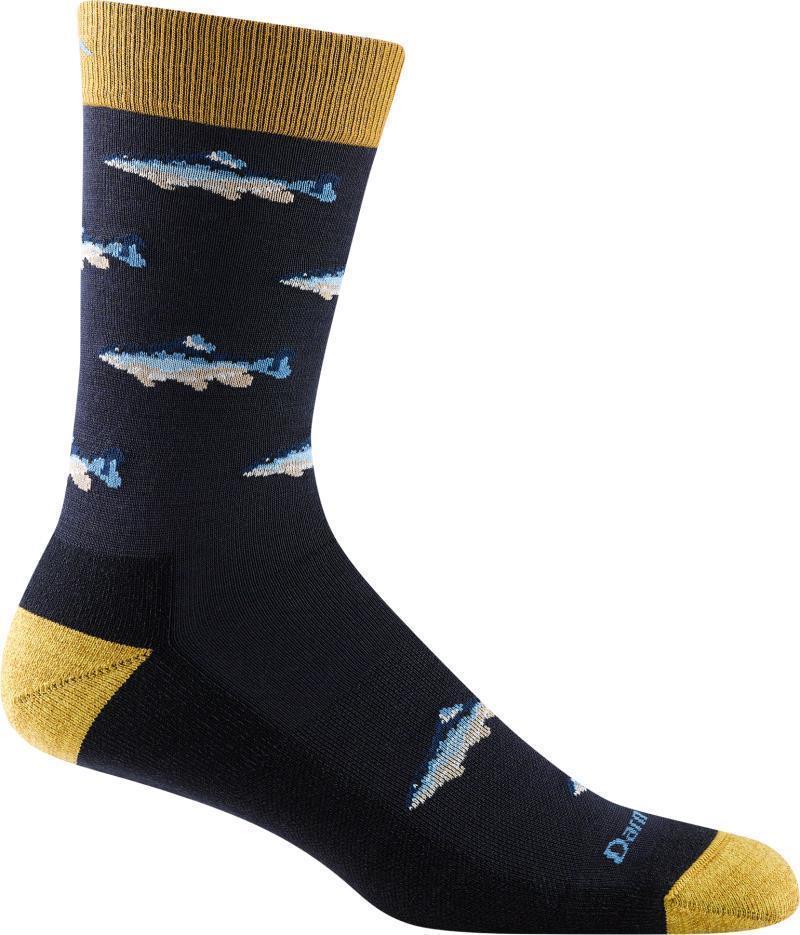 Spey Fly Crew Lightweight Cushion Socks - Mens - Navy 1