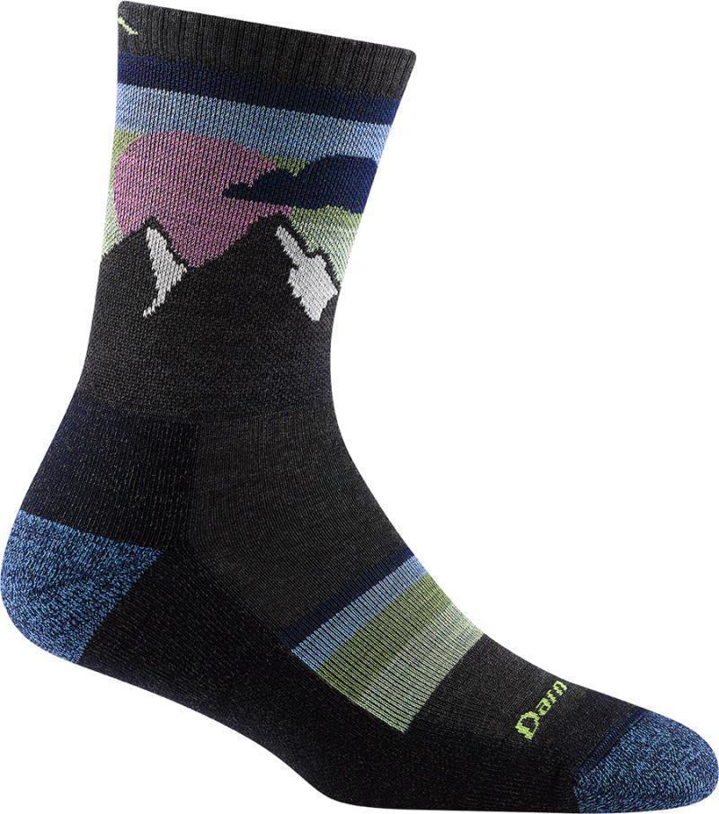 Sunset Ledge Micro Crew Lightweight Cushion Socks - Womens - Charcoal 1