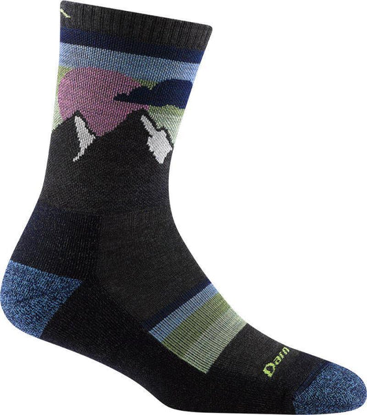 Sunset Ledge Micro Crew Lightweight Cushion Socks - Womens - Charcoal 1