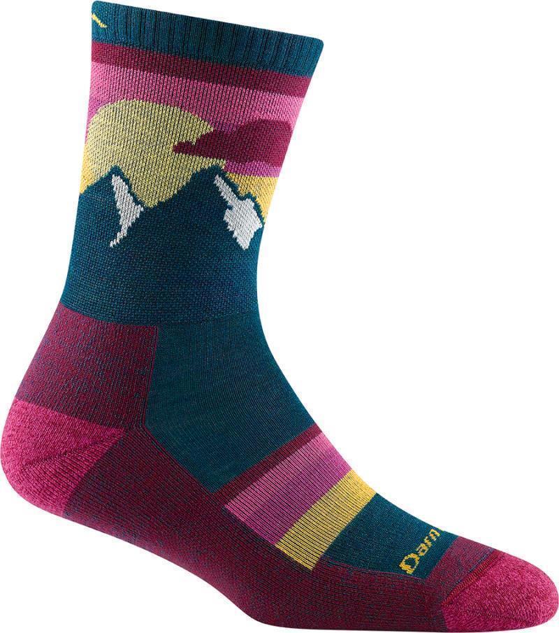 Sunset Ledge Micro Crew Lightweight Cushion Socks - Womens - Dark Teal 1