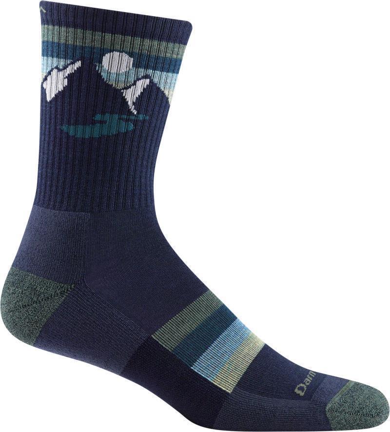 Sunset Ridge Micro Crew Lightweight Cushion Socks - Mens - Eclipse 1