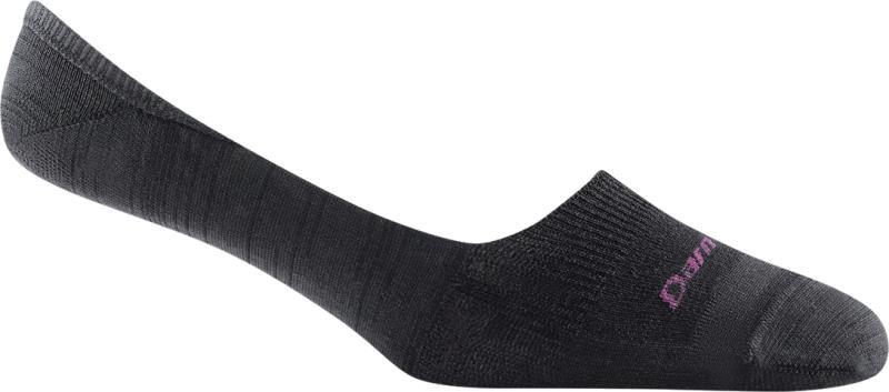 Top Down Solid No Show Invisible Lightweight Socks - Womens - Black 1