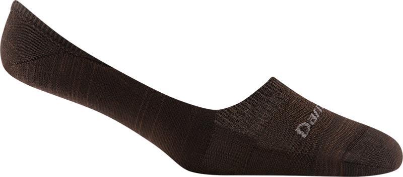 Top Down Solid No Show Invisible Lightweight Socks - Womens - Espresso 1