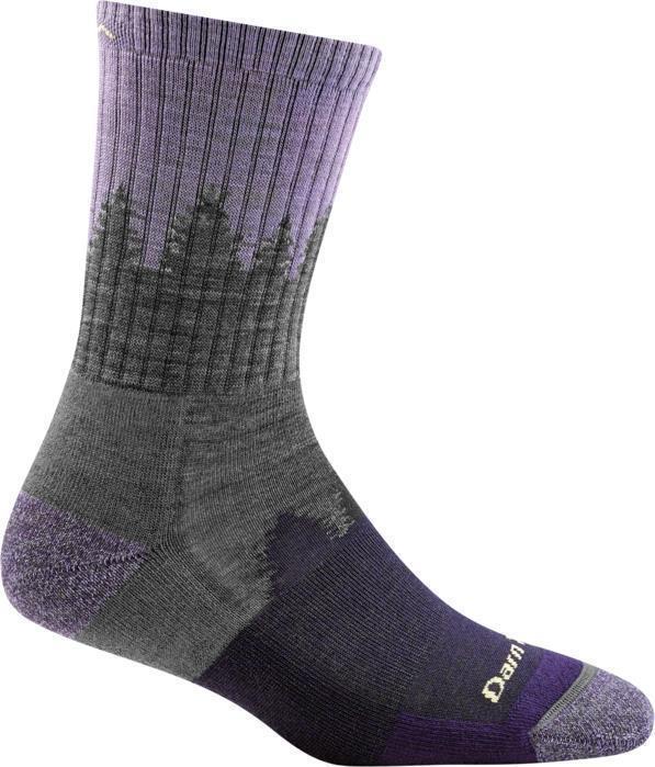 Treeline Micro Crew Midweight Cushion Socks - Womens - Lavender 1