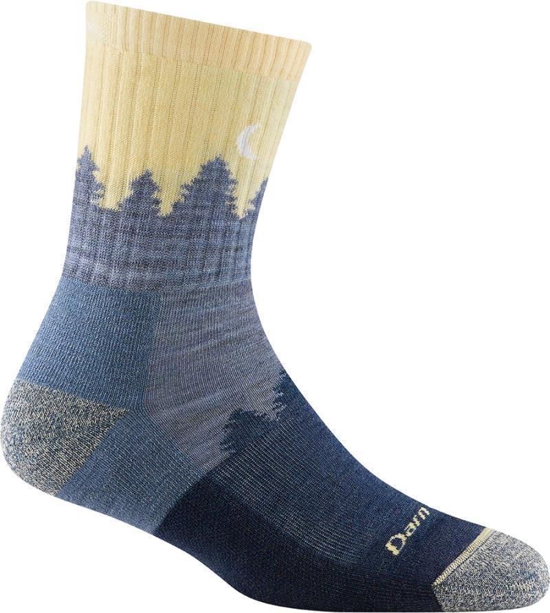 Treeline Micro Crew Midweight Cushion Socks - Womens - Light Denim 1