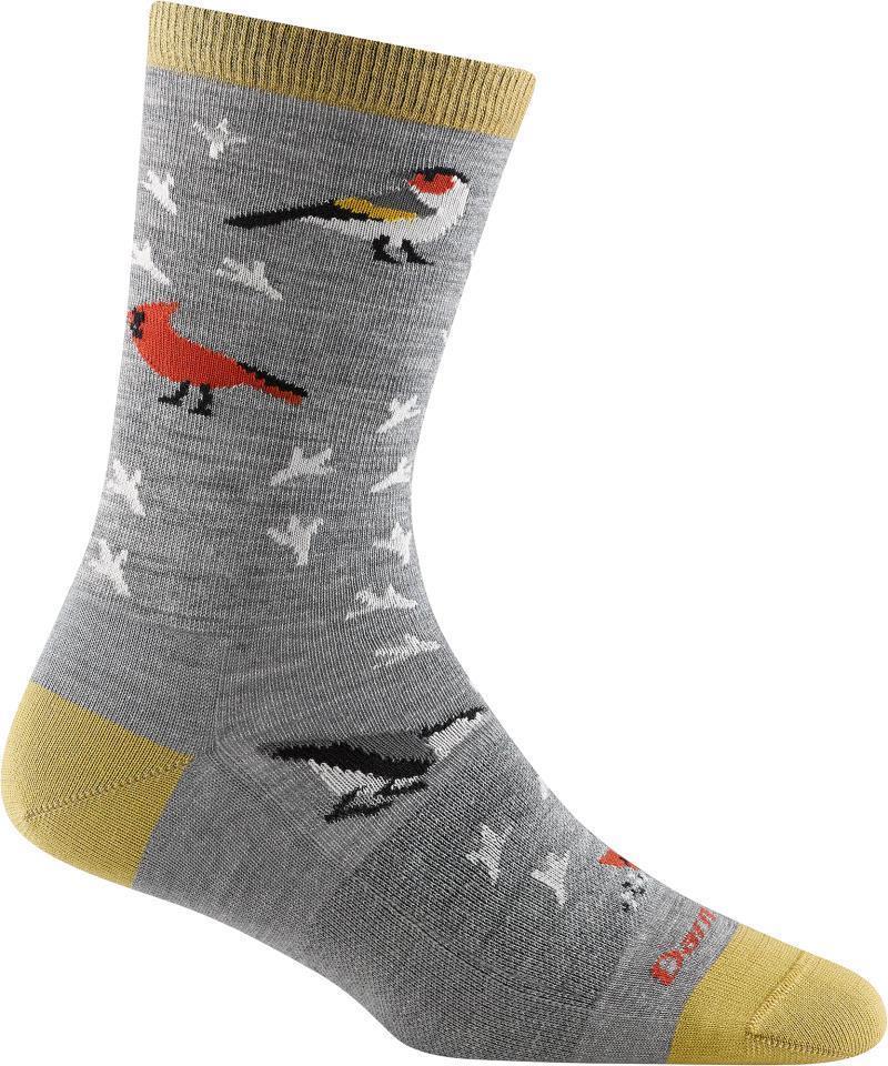Twitterpated Crew Lightweight Socks - Womens - Gray 1