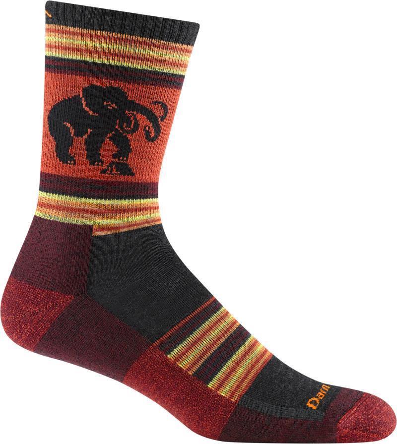 Willoughby Micro Crew Lightweight Cushion Socks - Mens - Lava 1