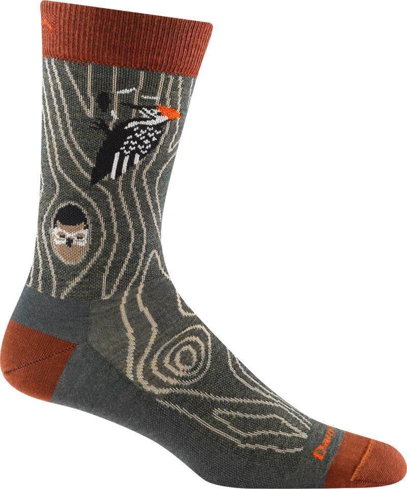 Woody Crew Lightweight Socks - Mens - Forest 1