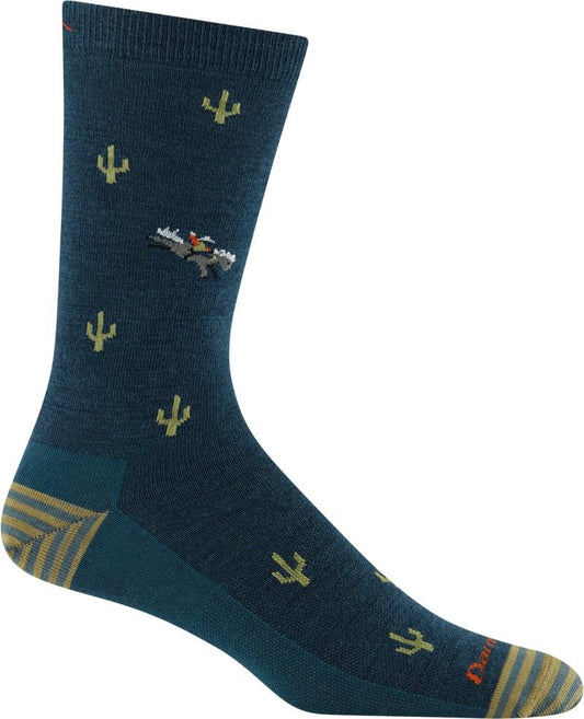 Woold West Crew Lightweight No Cushion Socks - Mens - dark teal 1