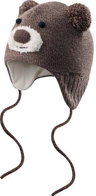 Bear Baby Beanie - Brown 1