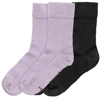 Daily Merino Light Socks - 2 Pack - Kids - orchid mix 1